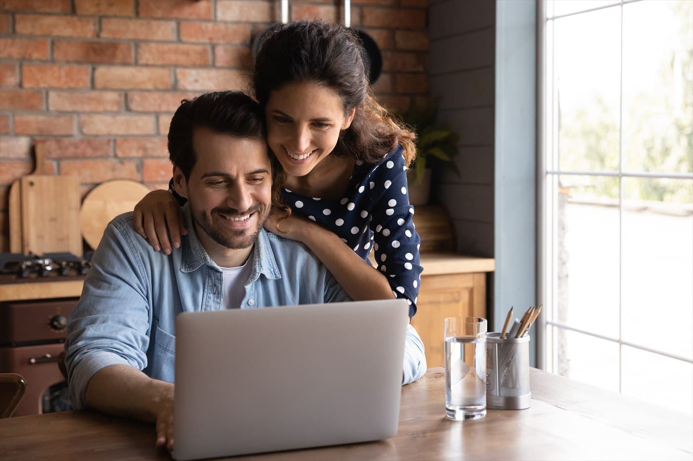 Customer reviewing documents before making an important decision